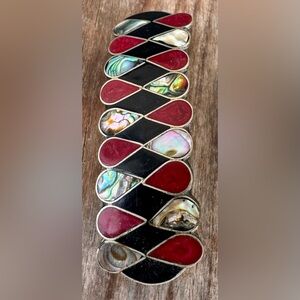 Elegant Red and Black Women's Barrette